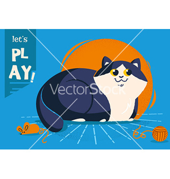 Free cartoon cat vector - vector gratuit #209231